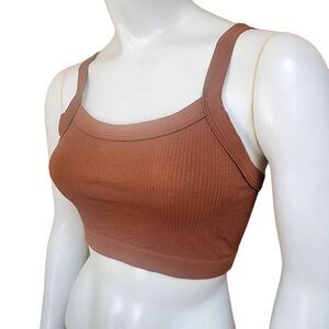 Dynamic Brown Crop Top (OS)